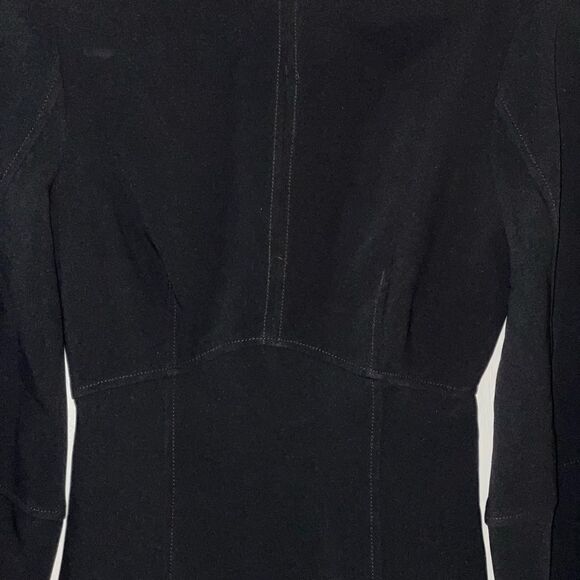 CINQ À Sept cutout scuba mini body con Fitted black dress Brat size 00 NWT - Picture 9 of 14